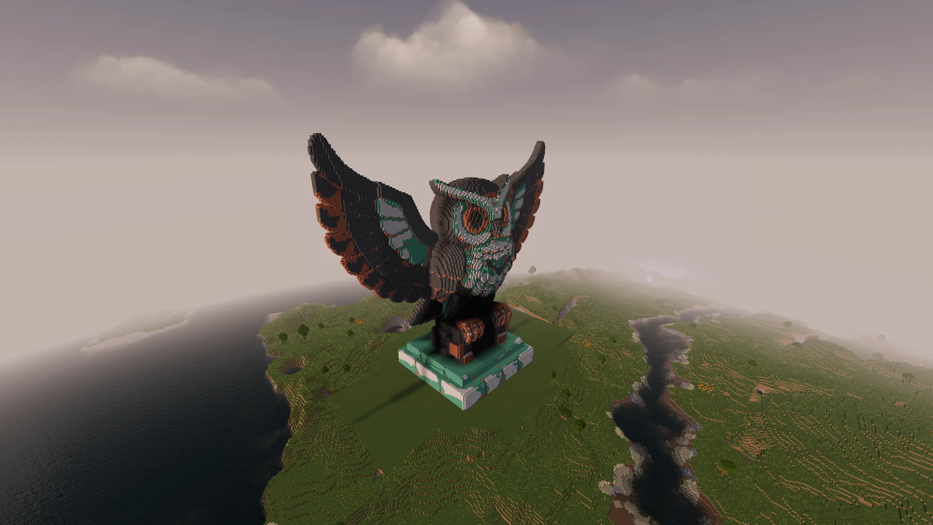 Clockwork Owl Statue